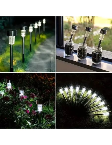 Комплект от 10 броя LED соларни лампи
