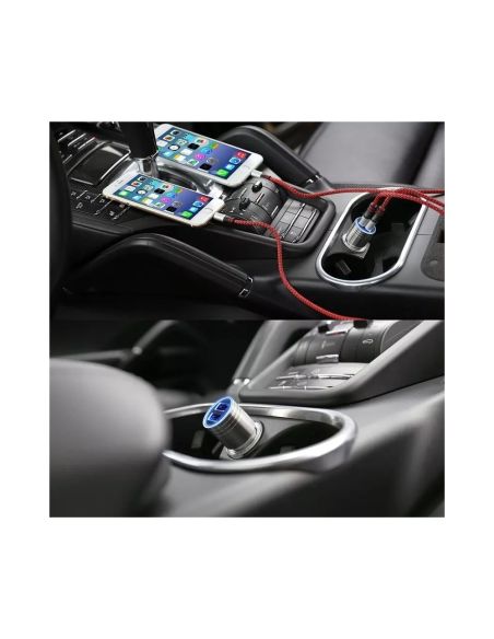 Зарядно за кола за бързо зареждане с 2 бр. USB