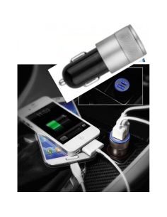 Разклонител за автомобилна запалка с 2 бр. USB за зареждане на мобилни устройства