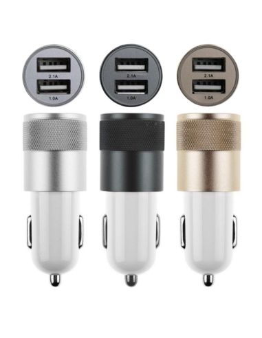 Разклонител за автомобилна запалка с 2 бр. USB за зареждане на мобилни устройства