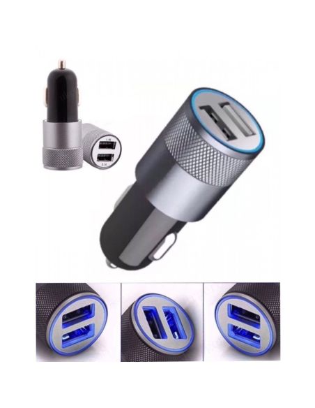 Разклонител за автомобилна запалка с 2 бр. USB за зареждане на мобилни устройства
