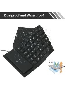 Водоустойчива сгъваема силиконова клавиатура-гумена с USB 2