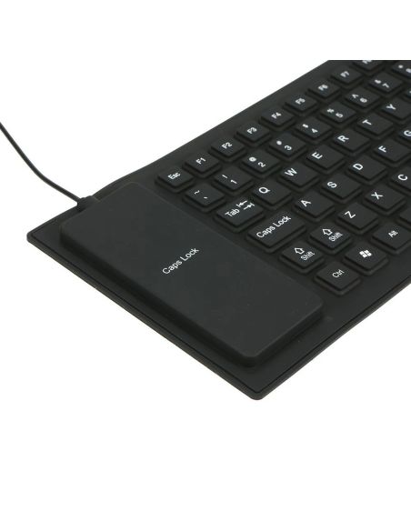 Водоустойчива сгъваема силиконова клавиатура-гумена с USB