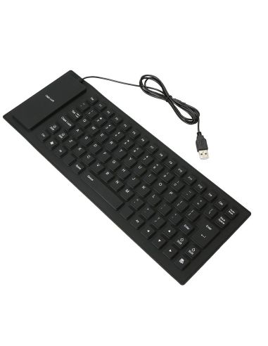 Водоустойчива сгъваема силиконова клавиатура-гумена с USB