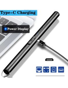 Преносима USB Type-C електрическа запалка с кука и метален корпус 2