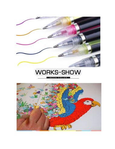 Комплект от 24 блестящи гел химикалки Art Marker