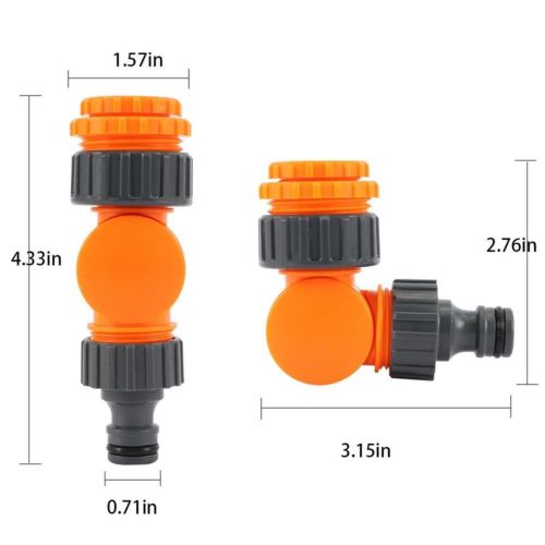 Удобен въртящ се адаптер за кран – съвместим с 1", 3/4", 1/2"