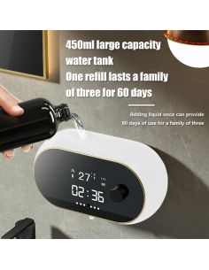 Автоматичен Стенен Дозатор с Акумулаторна Батерия – 2500 mAh, Бързо US 2