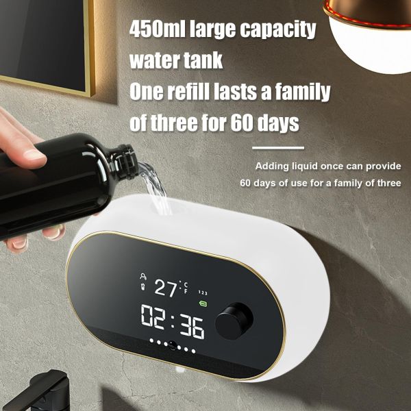 Автоматичен Стенен Дозатор с Акумулаторна Батерия – 2500 mAh, Бързо US