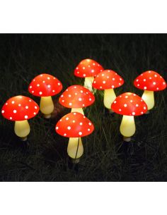 Комплект 8 бр. Соларни LED Гъбки 2