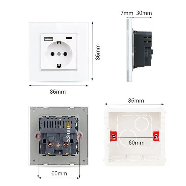 Контакт за Телефон с 2 USB Изхода