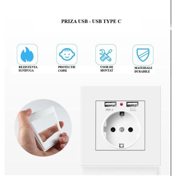 Контакт за Телефон с 2 USB Изхода