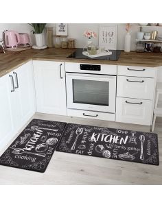 Комплект Пътеки за Кухня 45x120 плюс 45x75см  Антиплъзгаща Основа