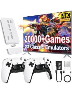 Мини Ретро Конзола  4K HDMI, 2 Безжични Джойстика, 23 Класически Емулатора