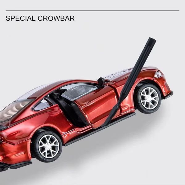 Червена Количка Ford Mustang GT 1:24  Високо Детайлен Метален Макет