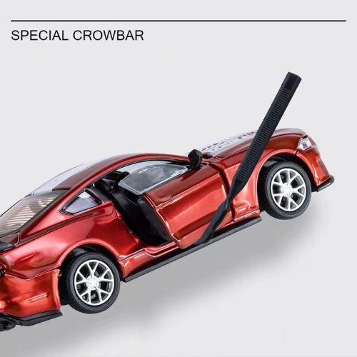 Червена Количка Ford Mustang GT 1:24  Високо Детайлен Метален Макет