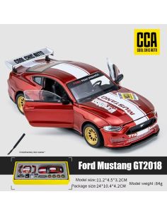 Червена Количка Ford Mustang GT 1:24  Високо Детайлен Метален Макет