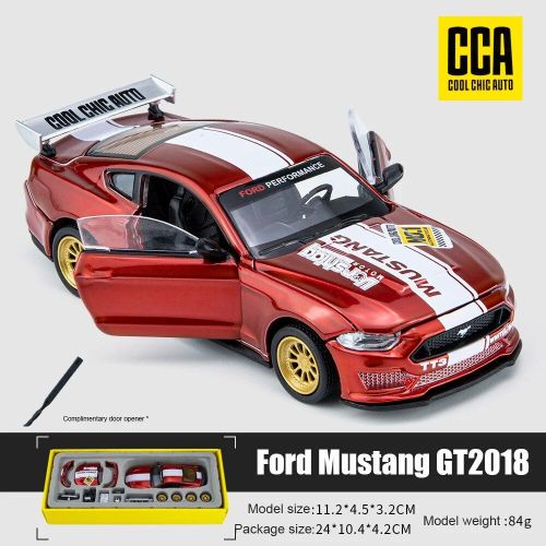 Червена Количка Ford Mustang GT 1:24  Високо Детайлен Метален Макет