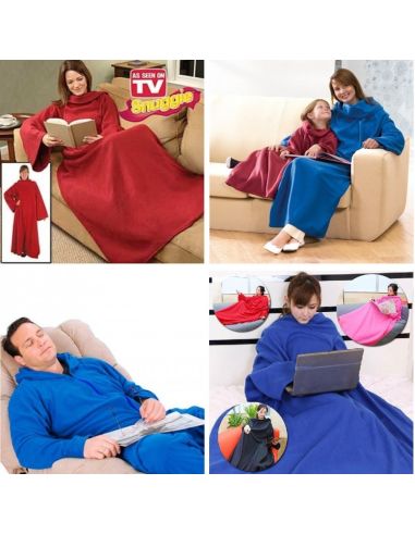 Одеяло от микроплюш с ръкави SNUGGIE
