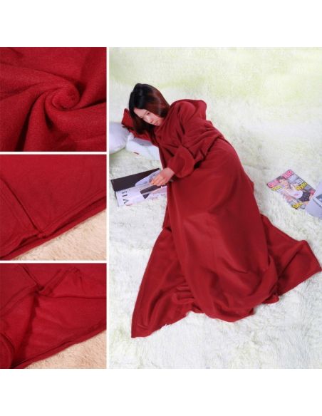 Одеяло от микроплюш с ръкави SNUGGIE