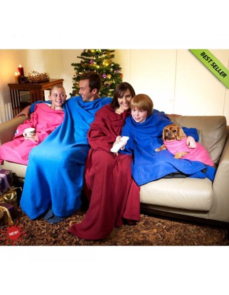 Одеяло от микроплюш с ръкави SNUGGIE