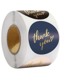 Ролка Стикери Thank You 500 Бр Висококачествена Самозалепваща Хартия 2