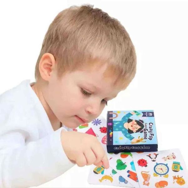 Семейна Игра с Бърза Реакция и Звънец Crazy Flip Card Game