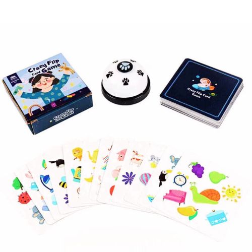 Семейна Игра с Бърза Реакция и Звънец Crazy Flip Card Game