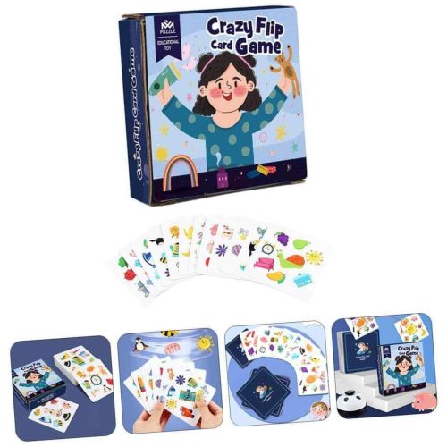 Семейна Игра с Бърза Реакция и Звънец Crazy Flip Card Game