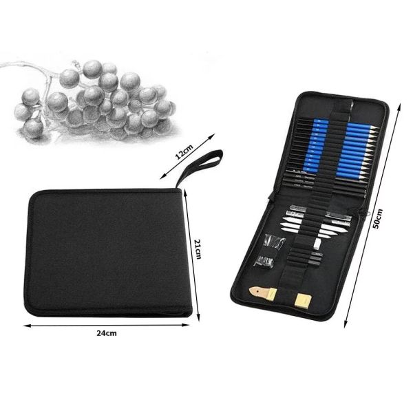 Сет за Графика с Моливи Син Корпус и Устойчив Графит за Детайлни Скици