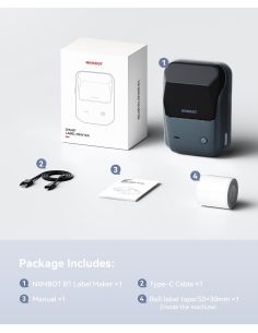 Niimbot B1 принтер за етикети без мастило за магазини и складове 2
