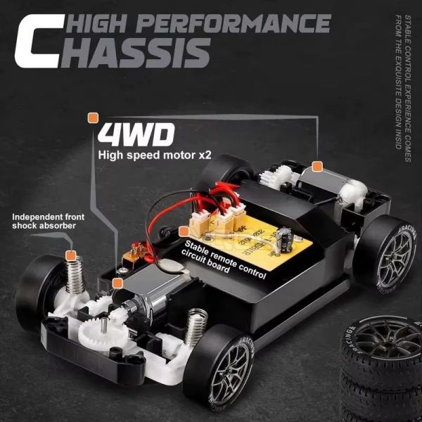 RC Дрифт Кола 4WD с 2.4GHz управление и акумулаторна батерия