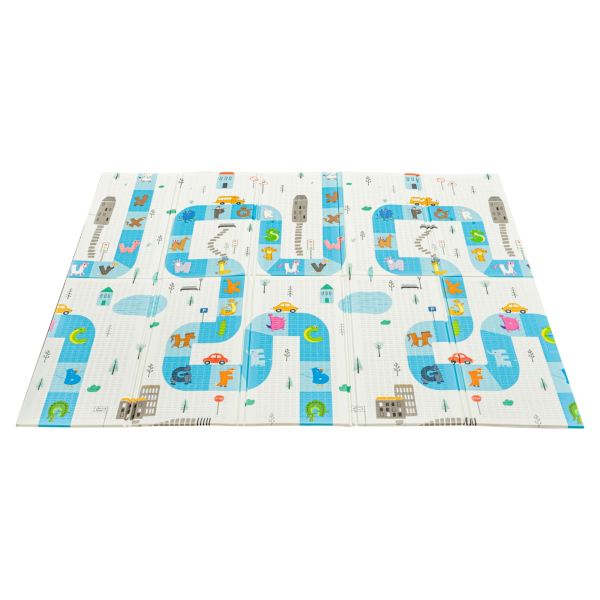 Сгъваемо меко килимче за игра 180x200x1 см тип хармоника
