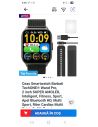 Смарт часовник TechONE Wand Pro 2 инча екран с метална и силиконова верижка