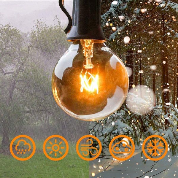Декоративна LED светеща гирлянда за закрито открито G40 5м и 10м