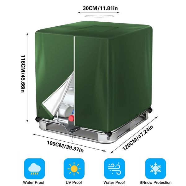 Калъф за IBC контейнер 1000L от висококачествена Oxford 210D материя
