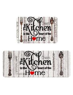Противоплъзгащи кухненски постелки комплект с дизайн Heart of the Home 2