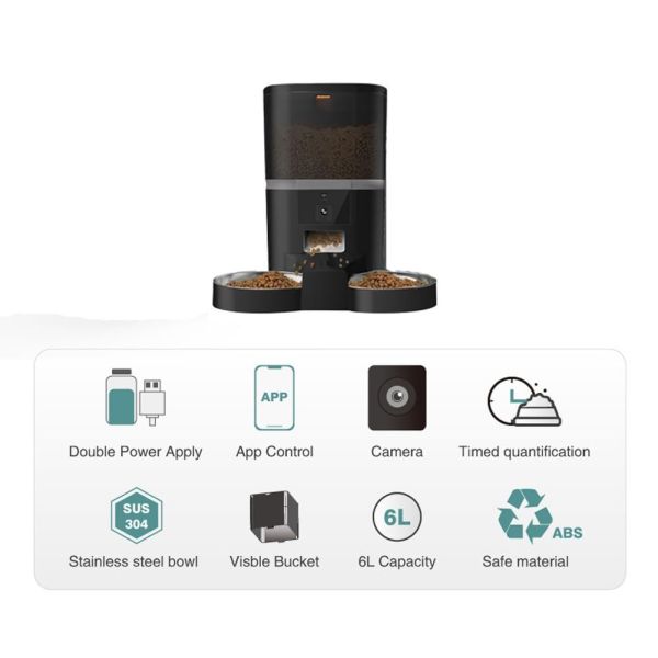WiFi автоматична хранилка с HD видео връзка и резервно захранване
