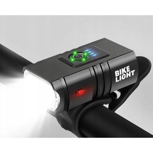 Велосипеден фар с двоен CREE XM L T6 LED диод и червен заден стоп