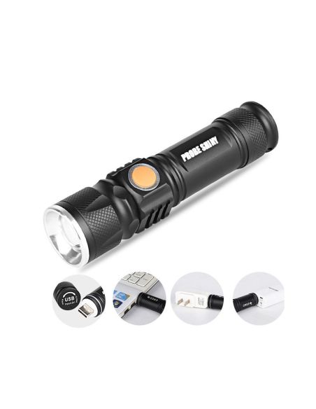 Акумулаторен LED фенер с 3 режима на работа, USB захранване