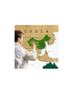 Скреч карта на Света за изтриване