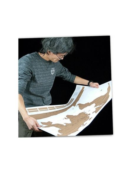 Скреч карта на Света за изтриване