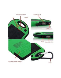Водоустойчиво зарядно Соларна Външна Батерия Power Bank 5000 mAh 2