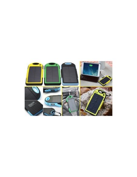 Водоустойчиво зарядно Соларна Външна Батерия Power Bank 5000 mAh