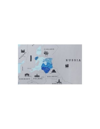Луксозна скреч карта на Европа
