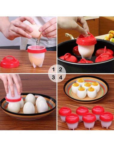 EGGIES форми за варене на яйца без черупки