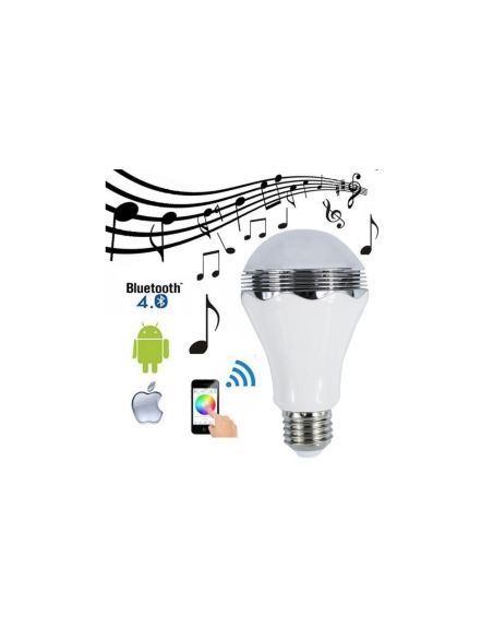 Цветна Bluetooth Smart LED Крушка с Високоговорител