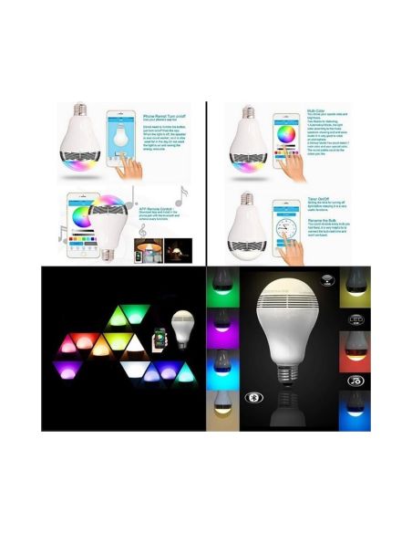 Цветна Bluetooth Smart LED Крушка с Високоговорител