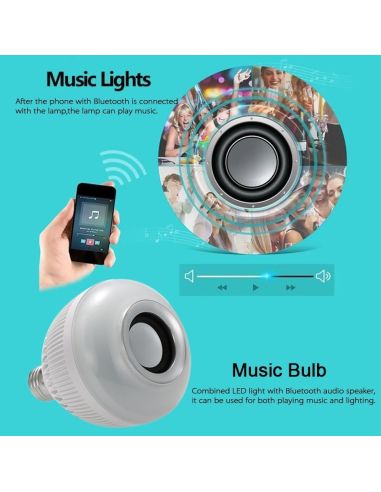 Смарт крушка с Bluetooth управление и високоговорител