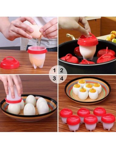 EGGIES форми за варене на яйца без черупки